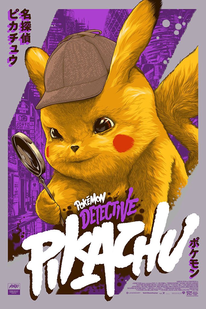 Detective Pikachu (Variant) Poster by Ken Taylor