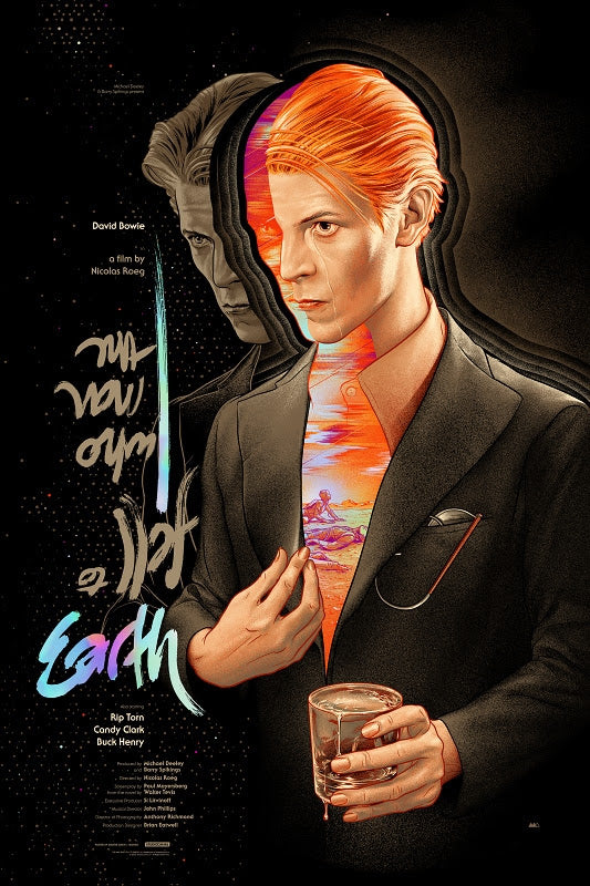 The Man Who Fell To Earth (Foil Variant) Poster by Martin Ansin