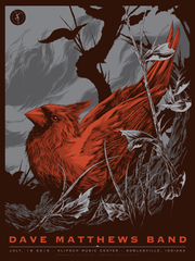 Dave Matthews Band Noblesville Concert Poster by Ken Taylor