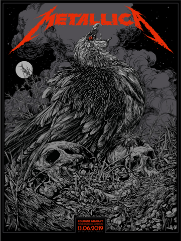 Metallica Germany Concert Poster by Ken Taylor