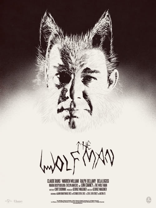 The Wolf Man Poster by Jay Shaw