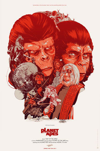 Planet of the Apes (Variant) Poster by Martin Ansin