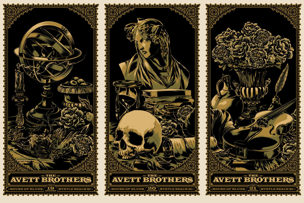 The Avett Brothers Myrtle Beach Poster Set by Ken Taylor