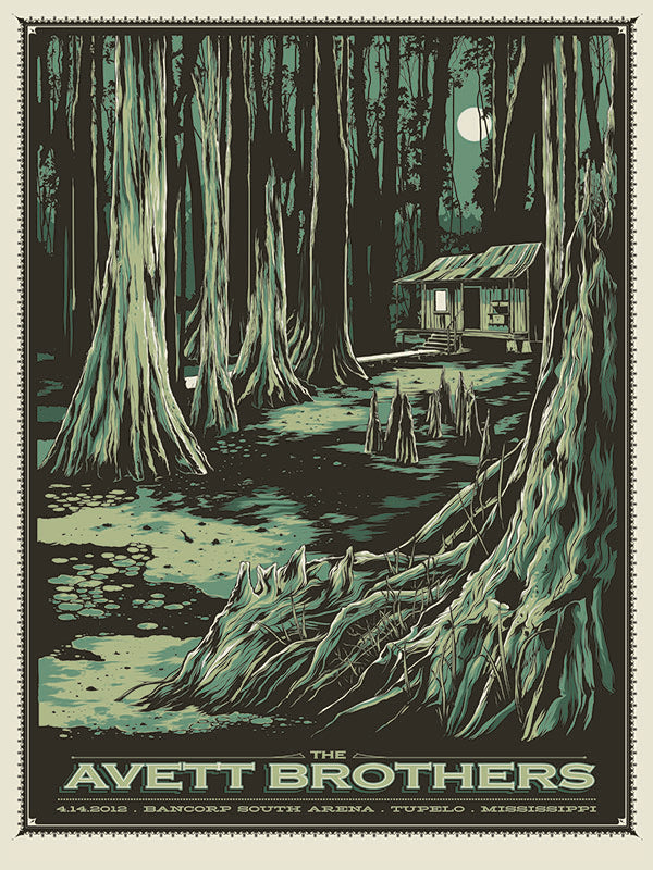 The Avett Brothers Tupelo Concert Poster by Ken Taylor