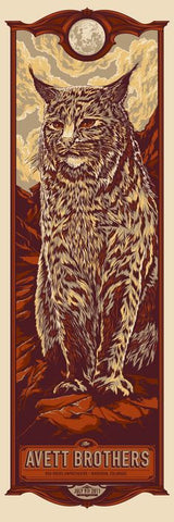 The Avett Brothers Red Rocks Poster by Ken Taylor