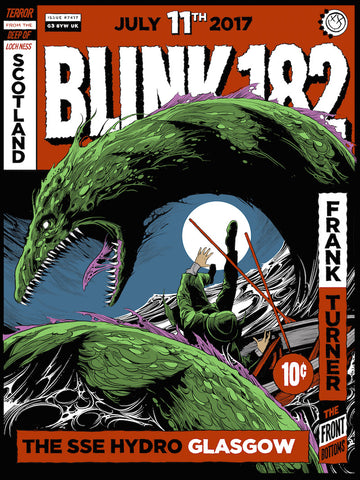 Blink-182 Glasgow Poster by Ken Taylor