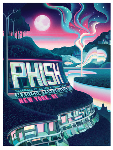 Phish MSG Concert Poster by Sam Chivers