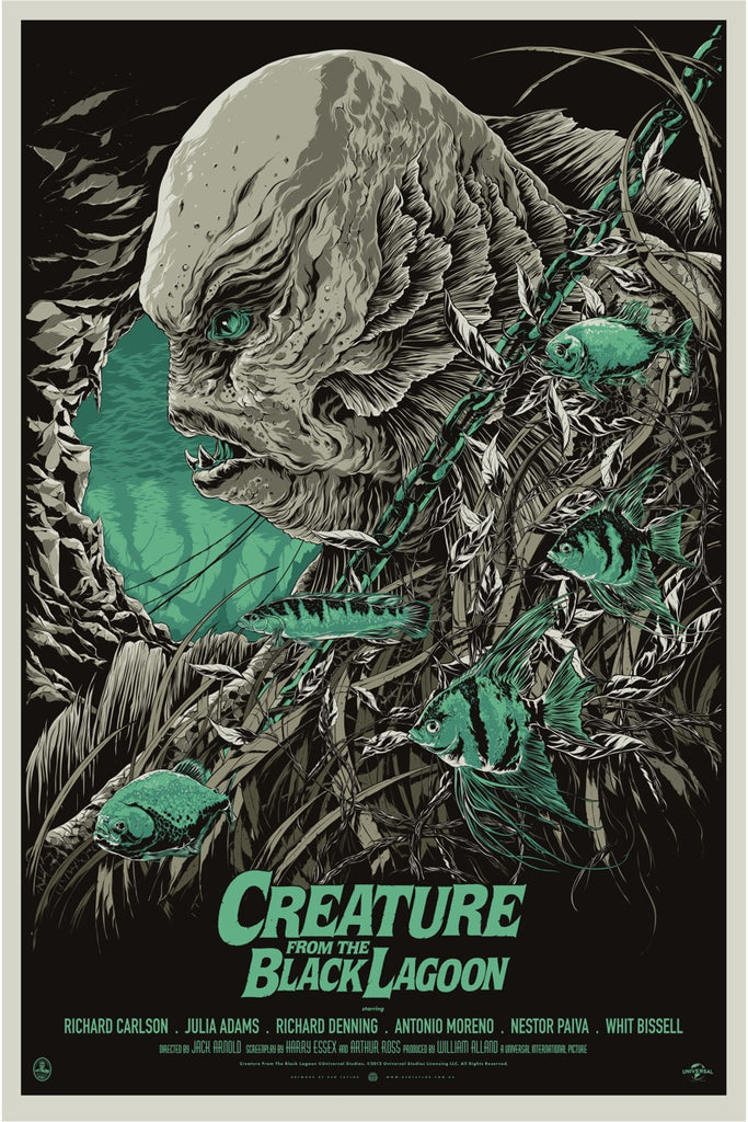Creature from the Black Lagoon (Variant) Movie Poster by Ken Taylor