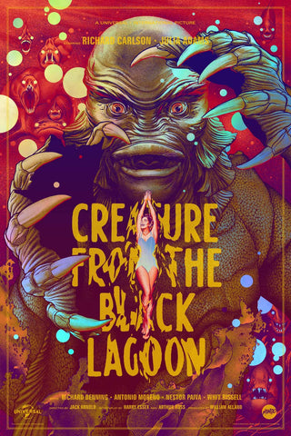 The Creature from the Black Lagoon (Foil Variant) Poster by Martin Ansin