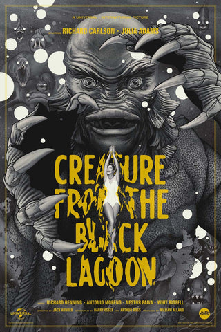 The Creature from the Black Lagoon (Variant) Poster by Martin Ansin