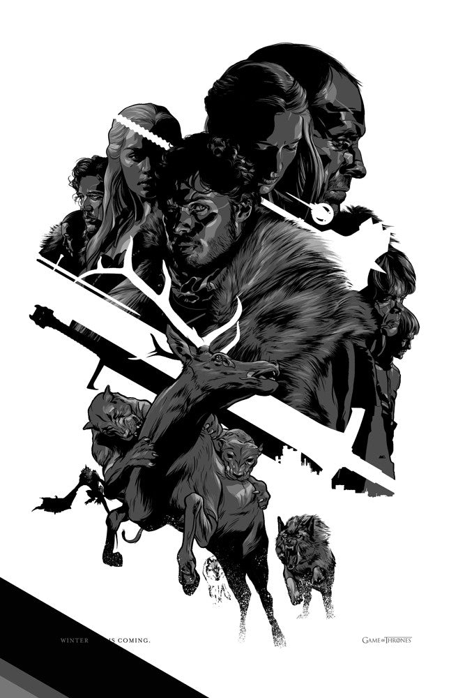 Game of Thrones Poster by Martin Ansin