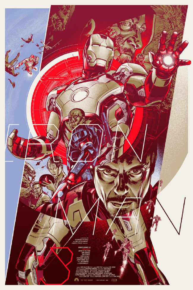 Iron Man 3 Poster (Variant) by Martin Ansin