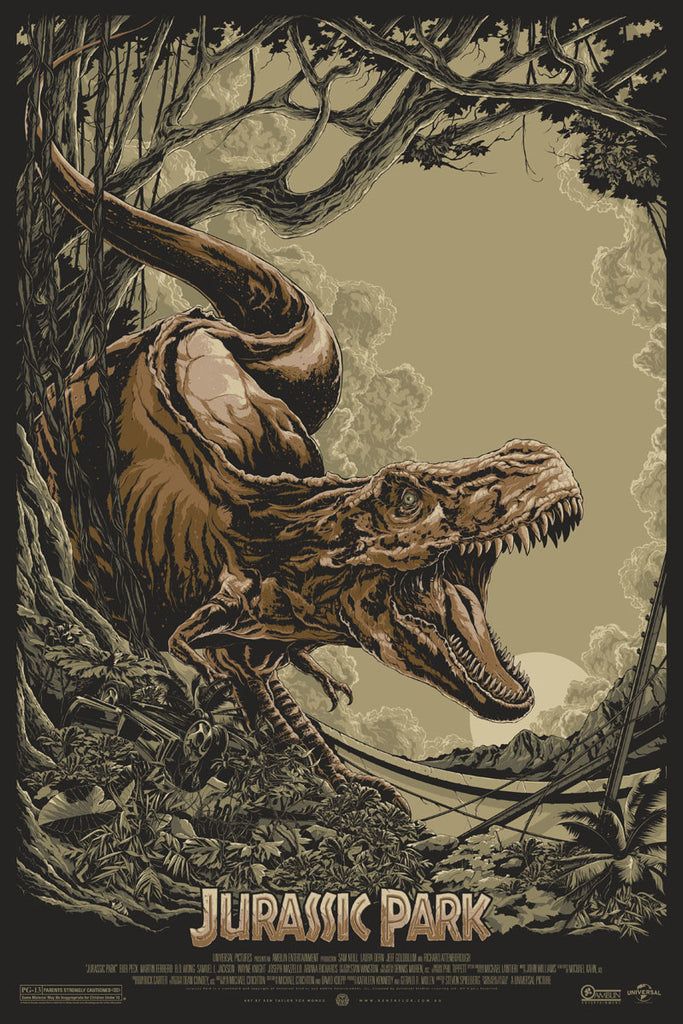 Jurassic Park Poster by Ken Taylor