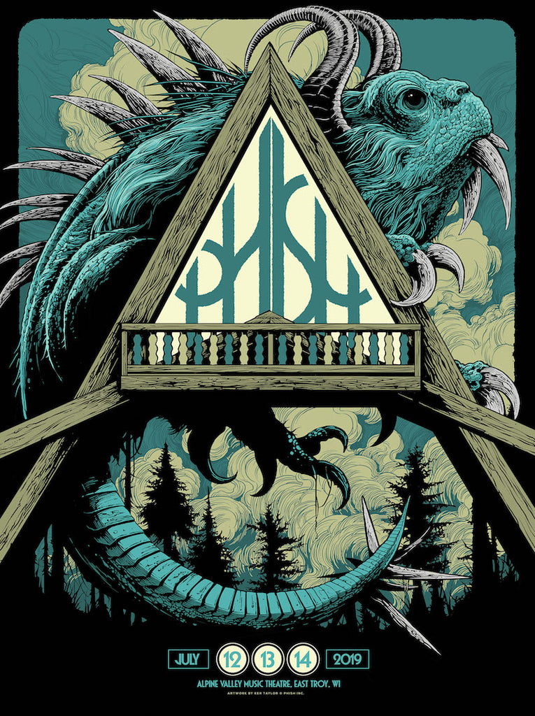 Phish Alpine Valley (Blue) Poster by Ken Taylor