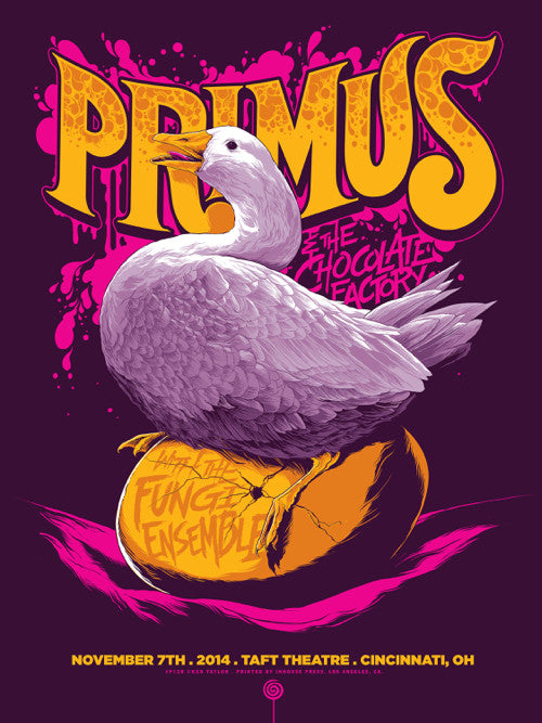 Primus Cincinnati 2014 Concert Poster