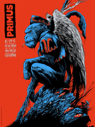 Primus (Night One) Concert Poster by Ken Taylor
