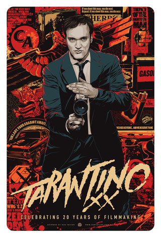 Quentin Tarantino Print by Ken Taylor