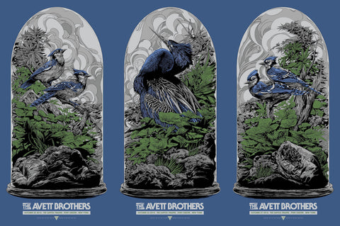 The Avett Brothers Port Chester Uncut Poster by Ken Taylor