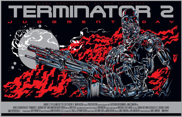 Terminator 2 Movie Poster by Ken Taylor SEE NOTES