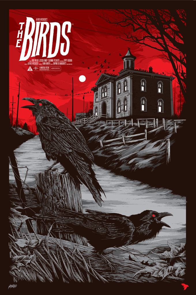 The Birds Movie Poster by Ken Taylor