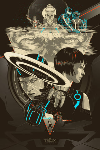 Tron Legacy Poster by Martin Ansin